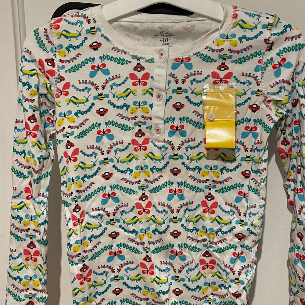 Colorful Patterned Pajama Set - Picture 2 of 3